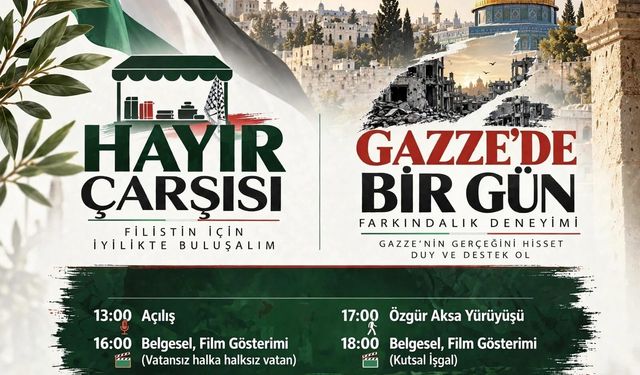 Trabzon’da “gazze’de Bir Gün” Etkinliği: Meydan Parkı’nda Kurulacak