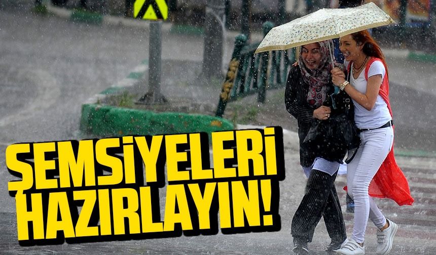 Meteoroloji 14 İle kodlu uyarı verdi; şemsiyelerinizi hazırlayın