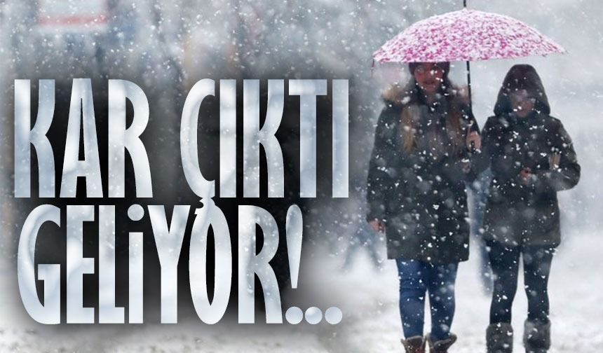 Kar geliyor, Meteororloji önceden uyardı