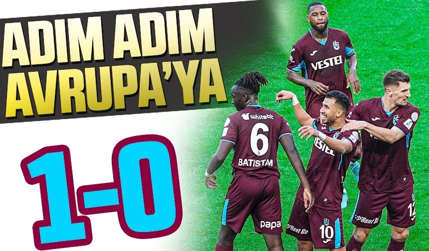 Hatay ve Adana Demirspor’dan sonra Adana Demir’i de mağlup eden Trabzonspor adım adım Avrupa hedefine yürüyor