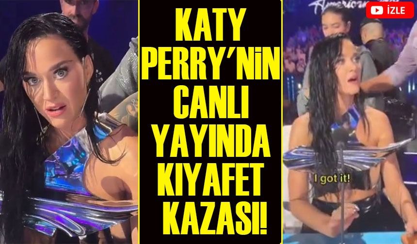 Katy Perry'nin Canlı Yayındaki Kıyafet Kazası!