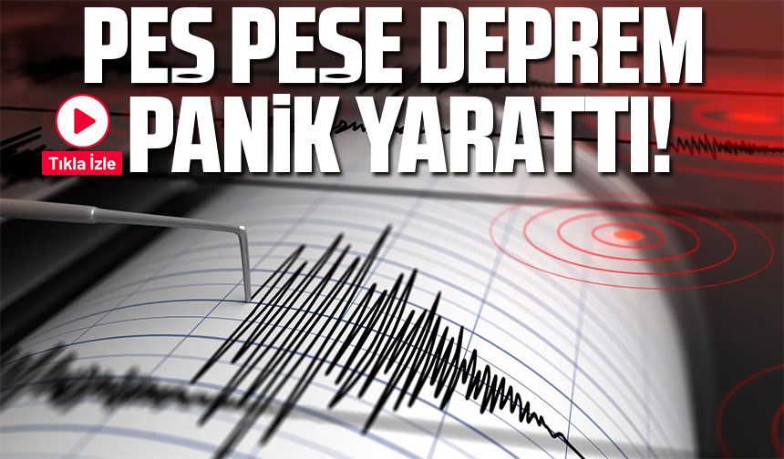 Tokat'ın Sulusaray ilçesinde meydana gelen ardışık depremler, Sivas ve Yozgat'ta da hissedildi.