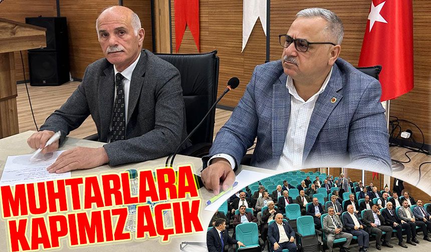 Türkiye Muhtarlar Konfederasyonu Genel Başkanı Bekir Aktürk, Ortahisar Mahalle Muhtarları İle Buluştu
