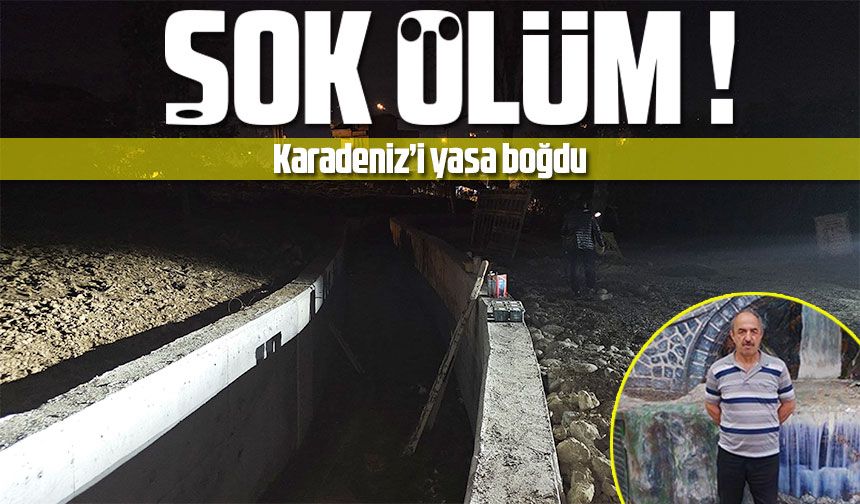 Karadeniz'de Su Kanalına Düşen Adam Hayatını Kaybetti