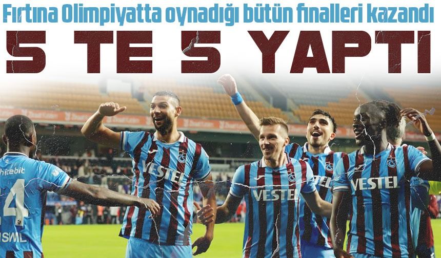 Trabzonspor'un Atatürk Olimpiyat Stadyumu'ndaki Final Zaferler