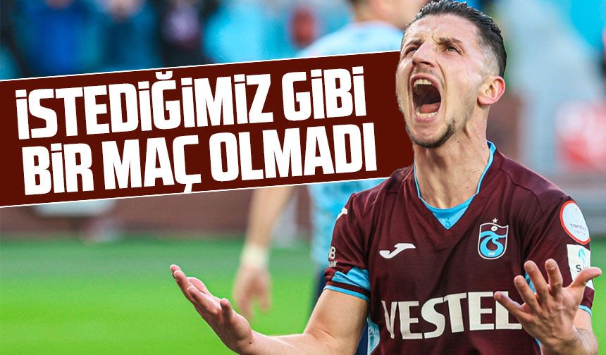 Trabzonspor'un Tek Golünü Atan Bardhi, Maç Sonrası Değerlendirmelerde Bulundu
