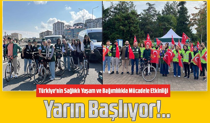 Türkiye'nin Sağlıklı Yaşam ve Bağımlılıkla Mücadele Etkinliği; Geleneksel Yeşilay Bisiklet Turu Yarın Düzenleniyor