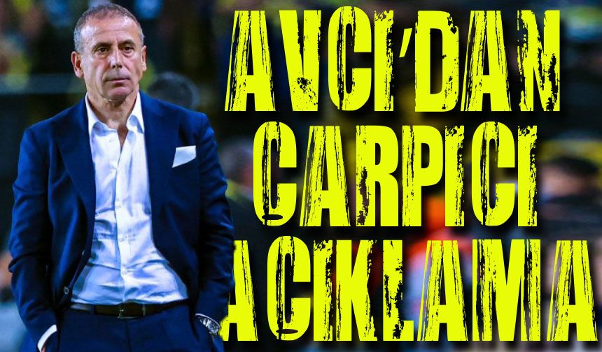 Trabzonspor Teknik Direktörü Avcı'dan Çarpıcı Açıklama; Buna inanmak...