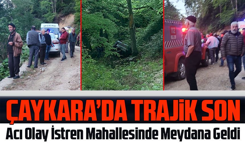 Trabzon'un Çaykara İlçesinde Trafik Kazası: Bir Ölü, Bir Yaralı