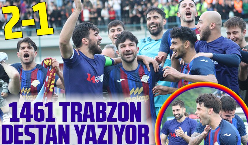 1461 Trabzon iki golle  Ankaraspor’dan sonra Mersin’i de safdışı bıraktı