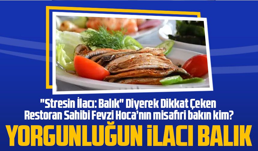 "Stresin İlacı: Balık" Diyerek Dikkat Çeken Restoran Sahibi Fevzi Hoca. İYİ Parti Eski Genel Başkanı Meral Akşener'i Ağı
