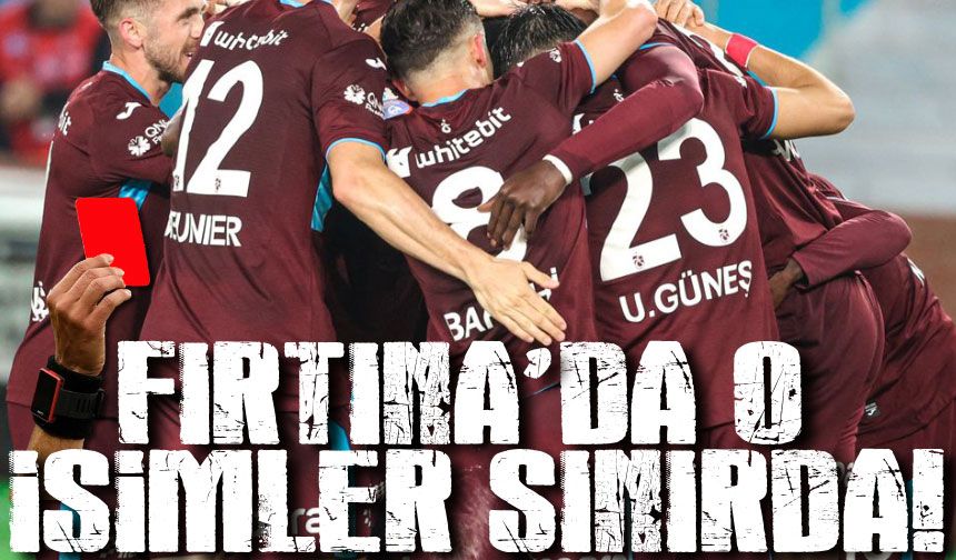 Trabzonspor'da Sarı Kart Alarmı Verildi: Bu 6 İsim Kart Sınırında!