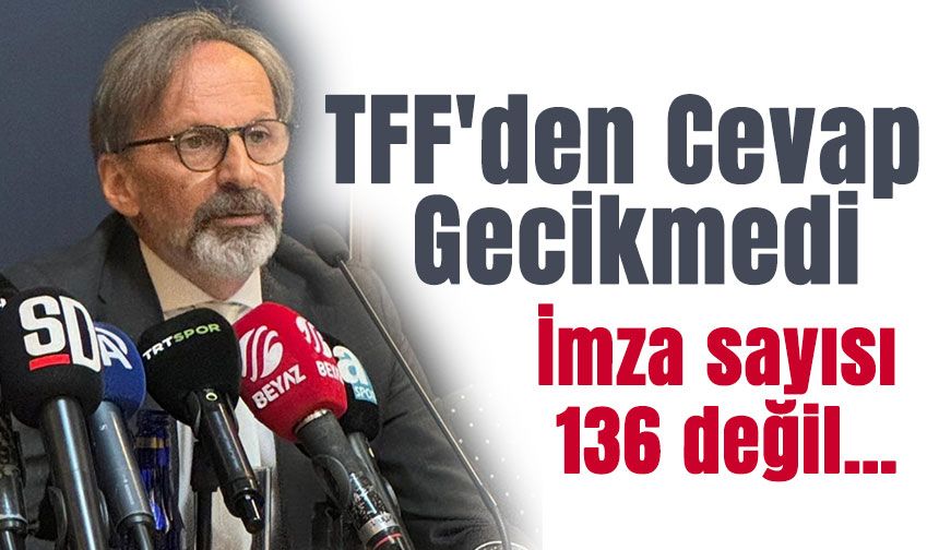 İstanbulspor Başkan Yardımcısı Bayram Saral, TFF'nin seçime gitmesi için 136 136 imza topladıklarını açıkladı
