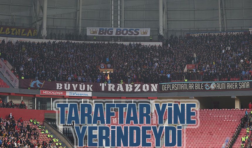 Trabzonspor Taraftarları Coşkulu Desteğiyle Samsun'daydı