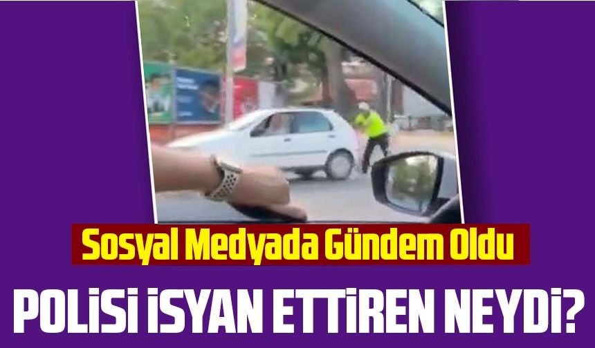Antalya'da Yolda Kalan Araca Yardım Eden Trafik Polisinden Haklı İsyan