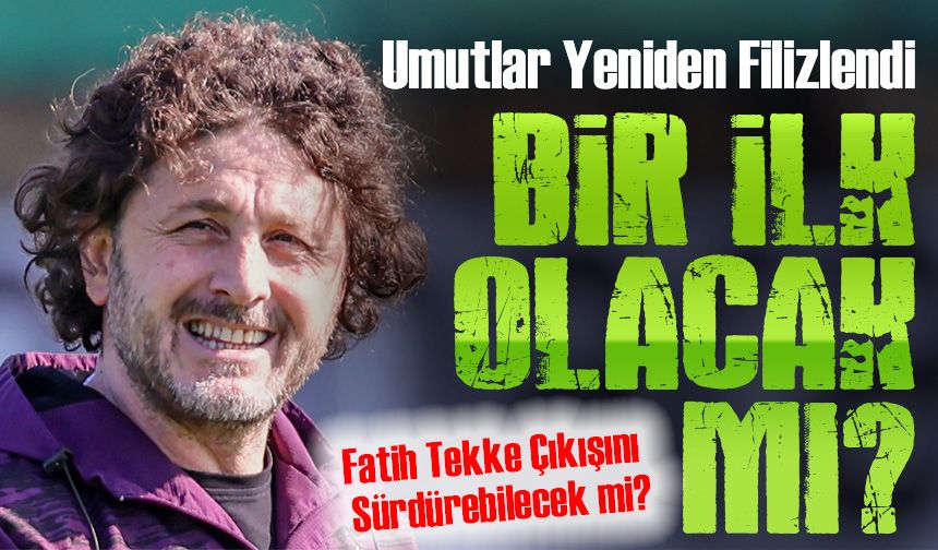 Trabzonspor bu sezon Fatih Tekke İle bir ilki gerçekleştirebilecek mi?