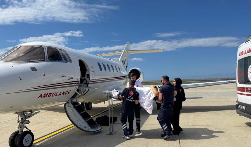 Ambulans Uçak 22 Yaşındaki Hasta için Havalandı