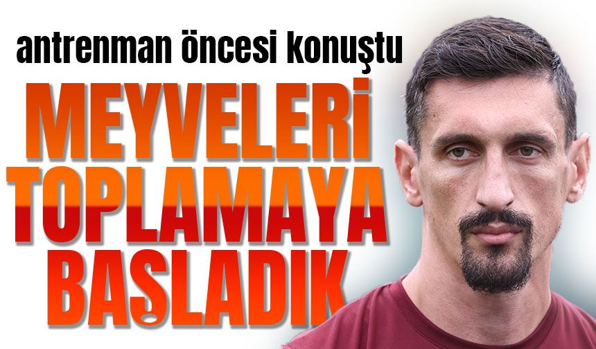 Trabzonspor'un yıldız ismi Stefan Savic, antrenman öncesi ne konuştu?