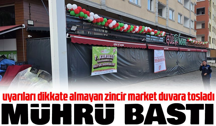 Ortahisar Belediyesi’nden Sert Müdahale: Kaldırımı İşgal Eden Market Mühürlendi!
