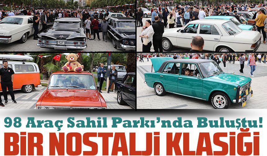 Akçaabat’ta Klasik Otomobil Şöleni: 98 Araç Sahil Parkı’nda Buluştu!
