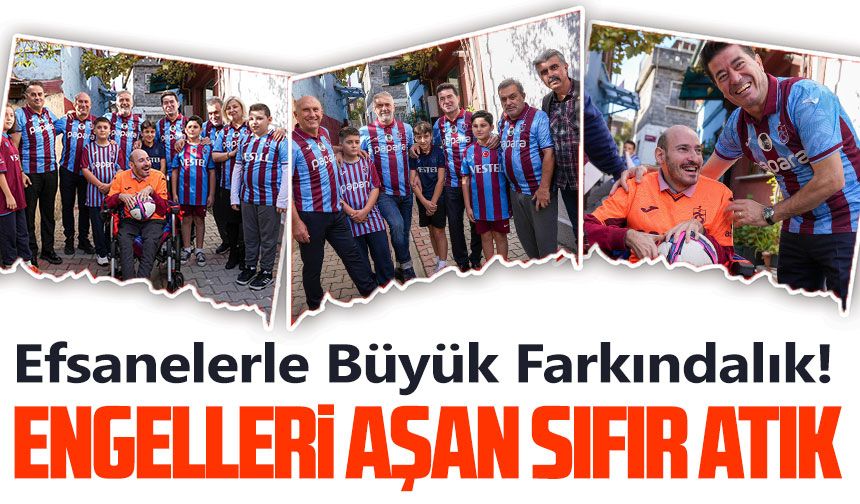 Efsanelerle Büyük Farkındalık! Ortahisar’da “Geri Dönüştürerek Engelleri Aşıyoruz” Klip Çekildi