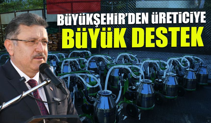 Trabzon'da Büyükşehir'den Süt Üreticisine Büyük Destek
