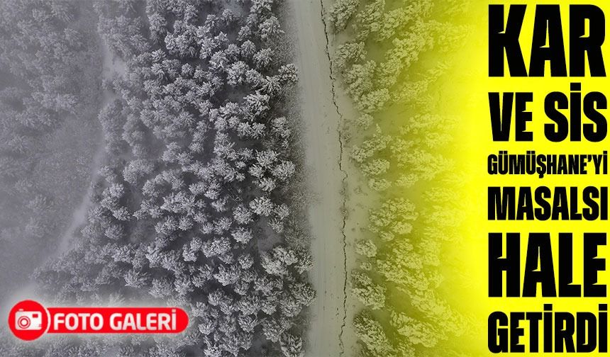 Gümüşhane Beyaz Gelinliğini Giydi: Kartpostallık Manzaralar Dronla Görüntülendi