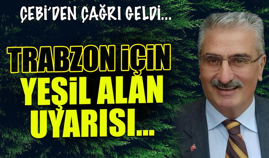 Trabzon için Yeşil Alan Uyarısı! Orman Statüsü Zorunlu Olmalı