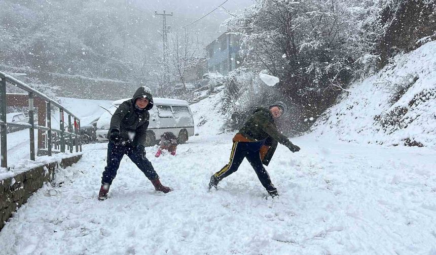 Artvin'de kar yağışı etkisini sürdürüyor