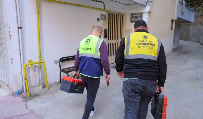 Samsun Büyükşehir'den 17 ilçeye ev içi tutunma aparatı desteği