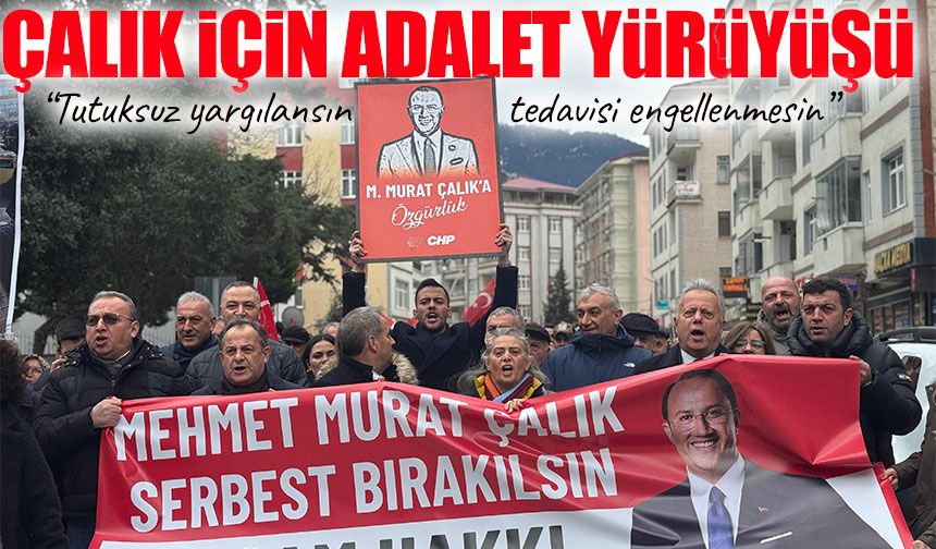 Kanser Hastası Murat Çalık İçin Memleketi Maçka’da Adalet Yürüyüşü