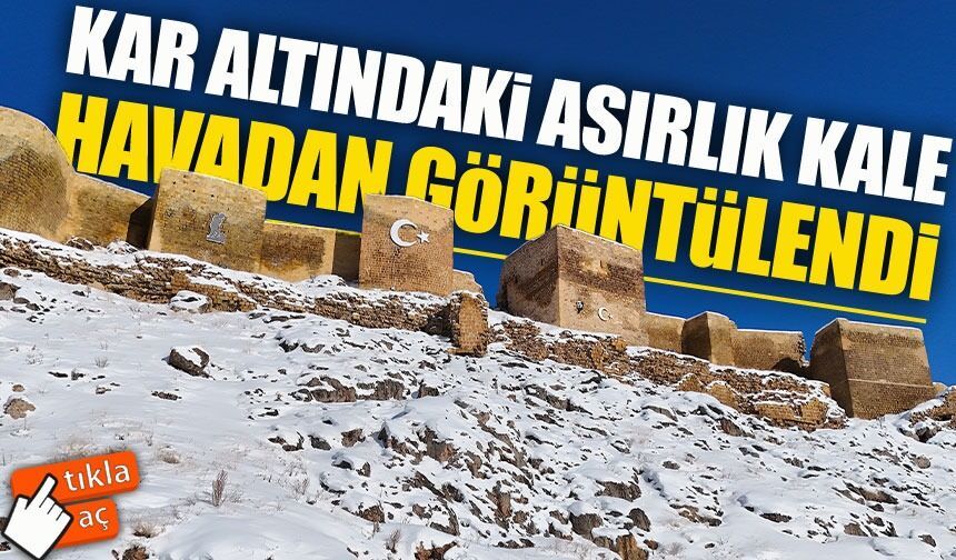 Kar Altında Büyüleyen Bayburt Kalesi Dronla Görüntülendi: Tarihle Doğanın Buluşması