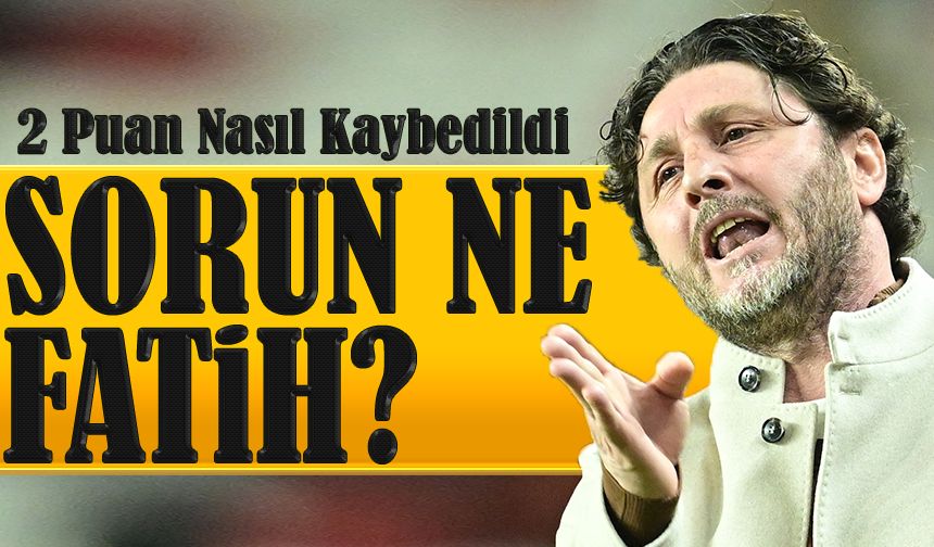 Trabzonspor Teknik Direktörü Fatih Tekke, Neden Galip Gelemediklerini Açıkladı