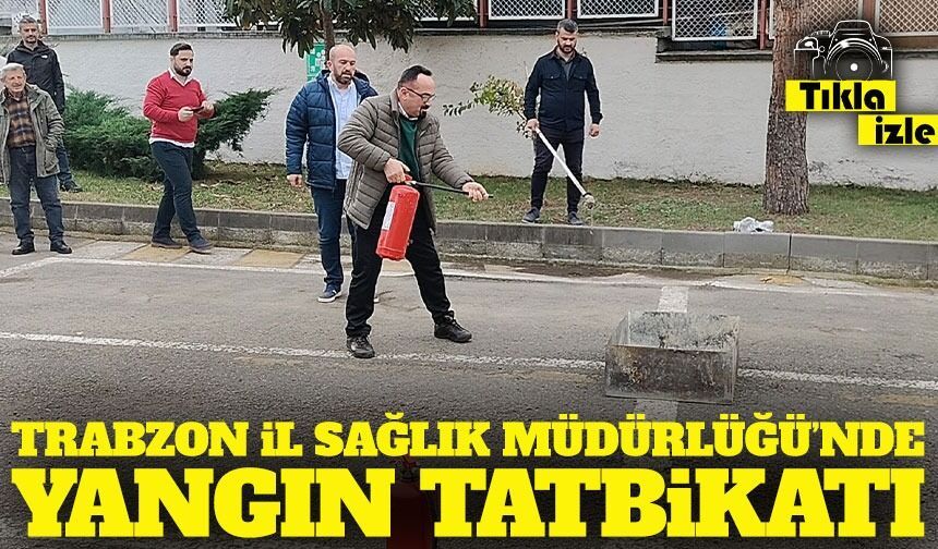 Trabzon'da Yangın! İl Sağlık Müdürlüğü personeli alarmla kendini dışarı attı!