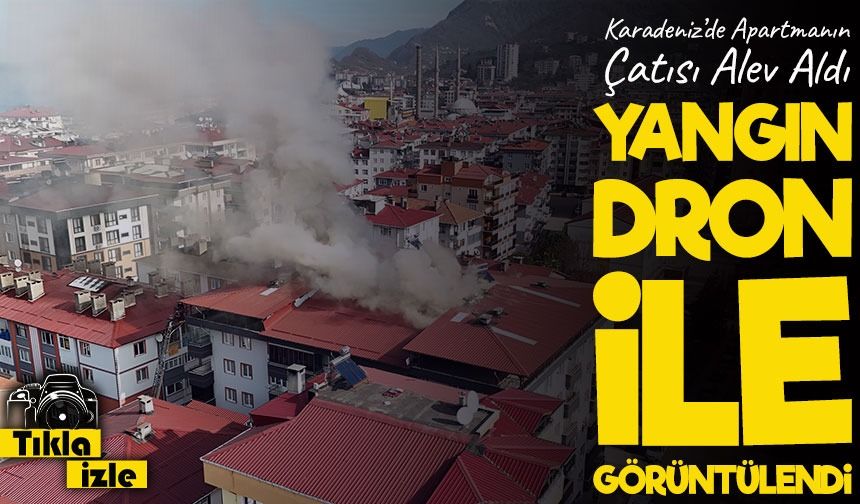 Boğaziçi Mahallesi’nde Apartmanın Çatısı Alev Aldı: Ekipler Zamanında Müdahale Etti