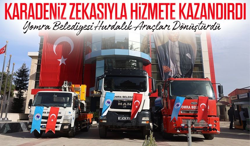 Trabzon Yomra Belediyesi Hurdalık Araçları Dönüştürdü, Karadeniz Zekasıyla Hizmete Kazandırdı