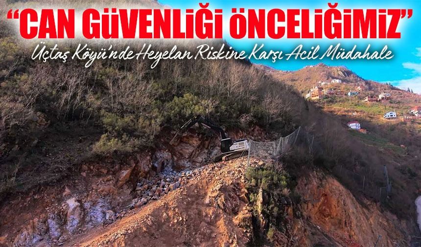 Doğankent Üçtaş Köyü’nde Heyelan Riskine Karşı Acil Müdahale