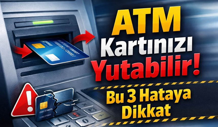 ATM Kartınızı Yutabilir! Bu 3 Hataya Dikkat