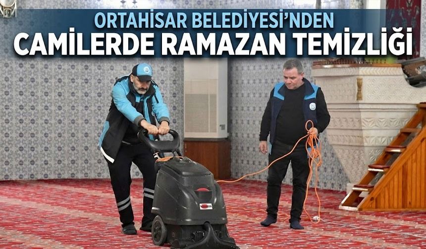 Ortahisar Belediyesi’nden Camilerde Ramazan Temizliği
