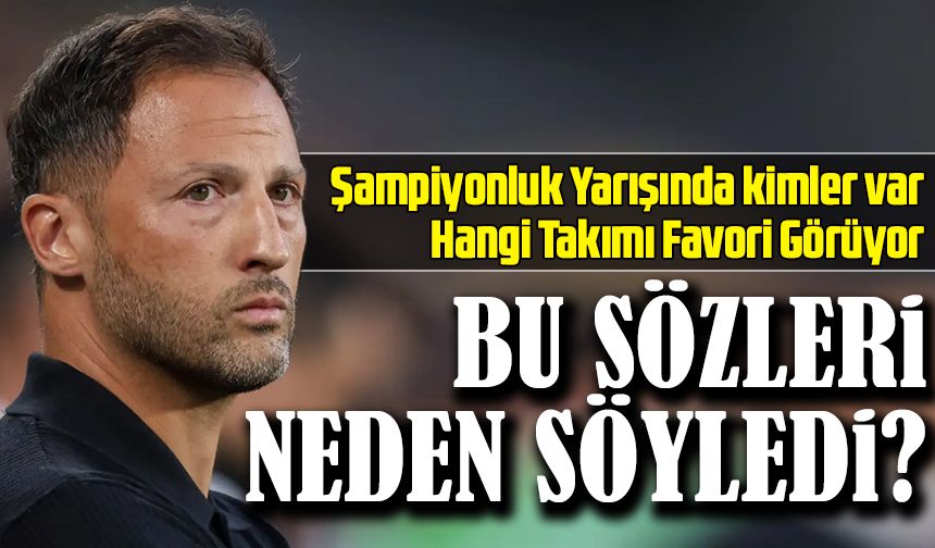Fenerbahçe Teknik Direktörü Domenico Tedesco’dan Trabzonspor Sözleri: Şampiyonluk Yarışında Kimler Var?