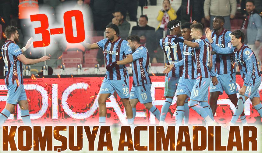 Trabzonspor Samsun’da Gövde Gösterisi Yaptı