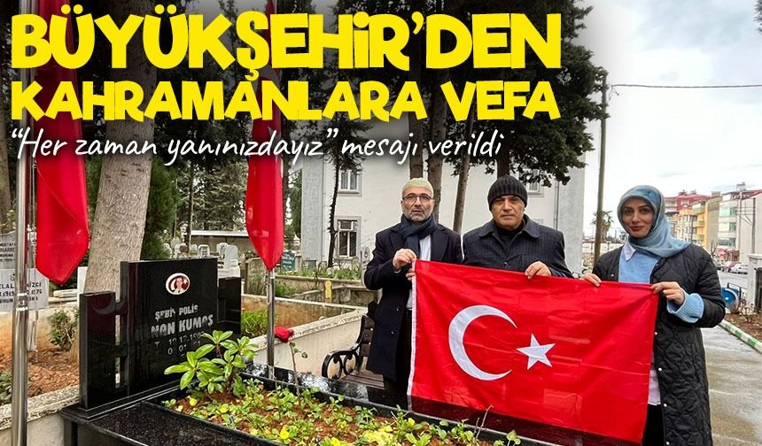 Trabzon Büyükşehir Belediyesi’nden Şehit Ailelerine ve Gazilere Vefa Ziyareti