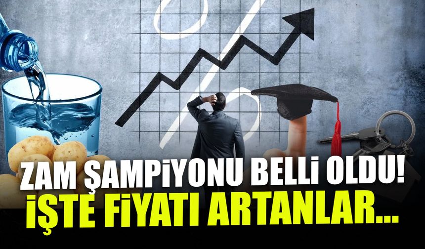 Ocak Ayı Zam Şampiyonu Belli Oldu! İşte Fiyatı En Çok Artanlar...