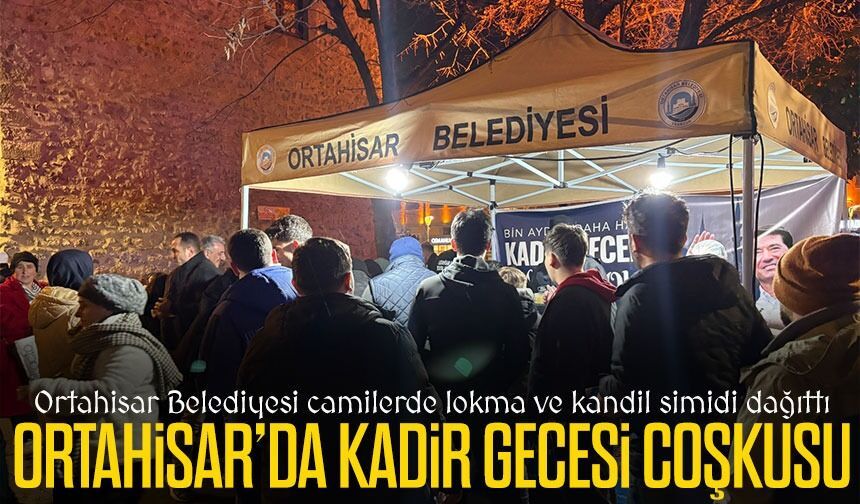 Ortahisar Belediyesi Kadir Gecesi’nde camilerde lokma ve kandil simidi dağıttı