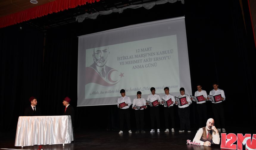 Vezirköprü'de İstiklal Marşı'nın kabulünün yıl dönümü kutlandı