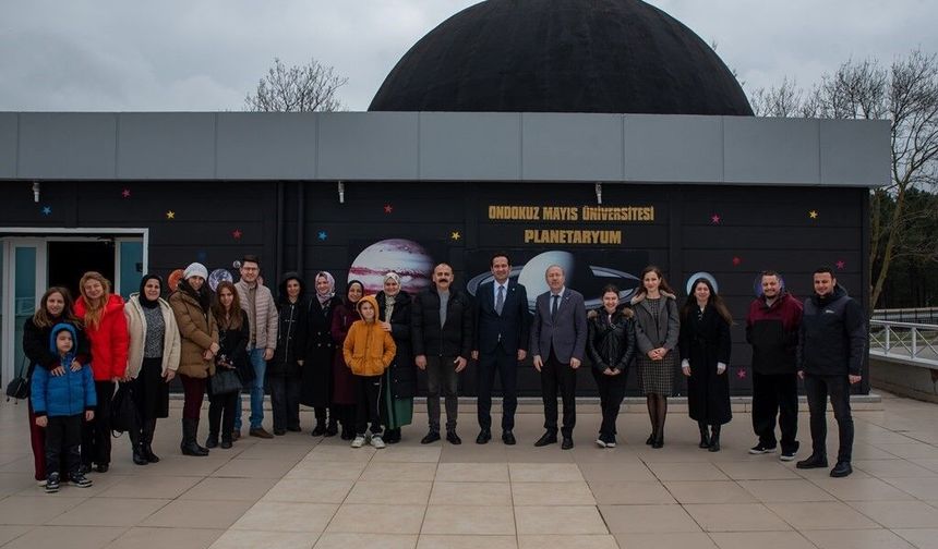 OMÜ Planetaryum'da personele uzay yolculuğu yaşatan sunum