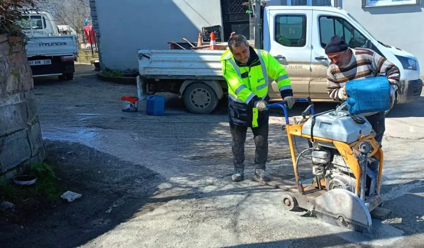 Yol ve altyapı çalışmaları sürüyor! Arsin Belediyesi sahada
