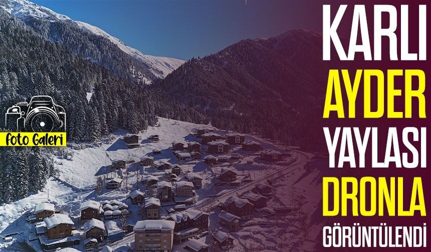 Kar Yağışı Sonrası Ayder Yaylası’nda Kartpostallık Manzaralar Oluştu