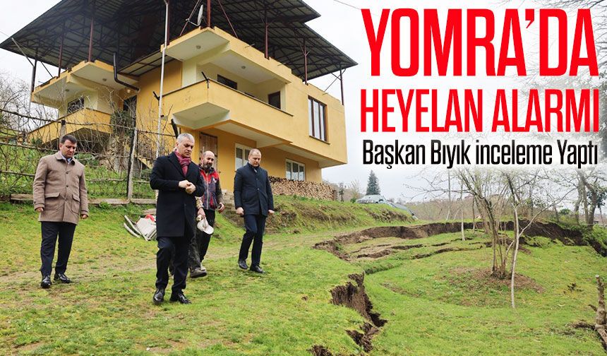 Yomra’da Yağış Sonrası Heyelan: Başkan Bıyık İnceleme Yaptı