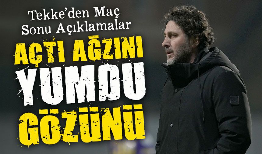 Trabzonspor Teknik Direktörü Tekke’den Maç Sonu Açıklamalar; Açtı Ağzını Yumdu Gözünü